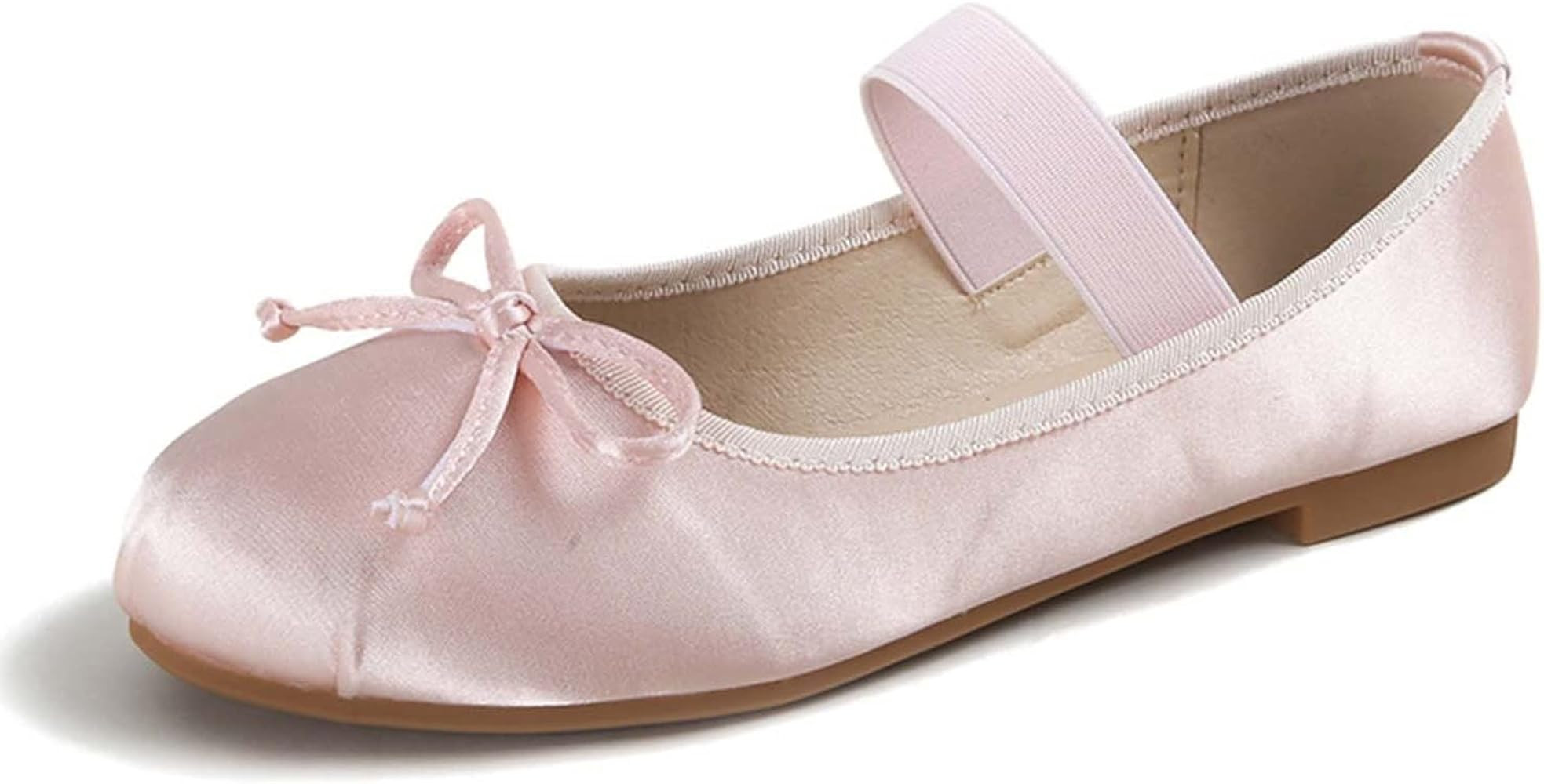 JOEupin Women’s Round Toe Ballet Flat Elastic Strap Comfortable Flats Shoes Slip On Casual Dress Sho | Amazon (US)