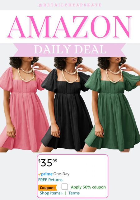 Amazon deal on this cute dress! Clip the 30% off couponn

#LTKfindsunder50 #LTKsalealert #LTKstyletip