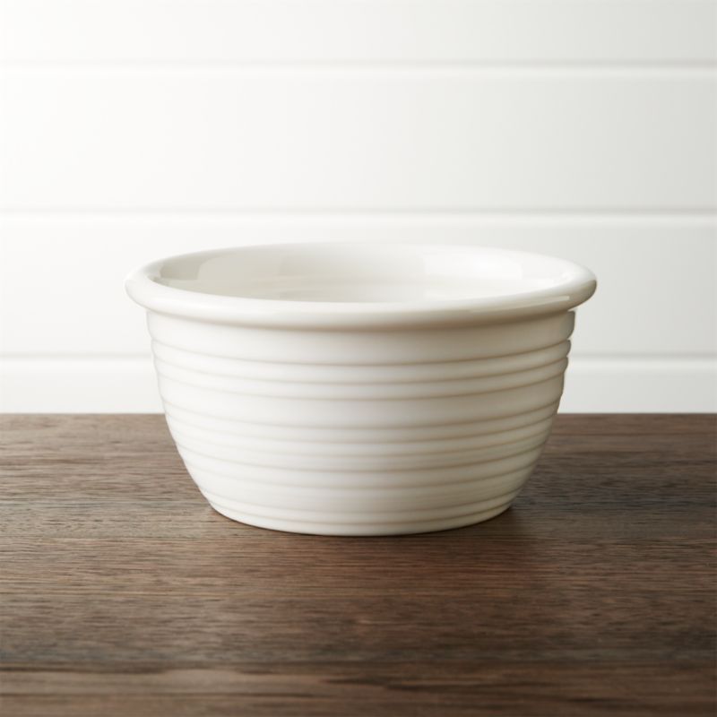 Farmhouse White Cereal Bowl | Crate & Barrel