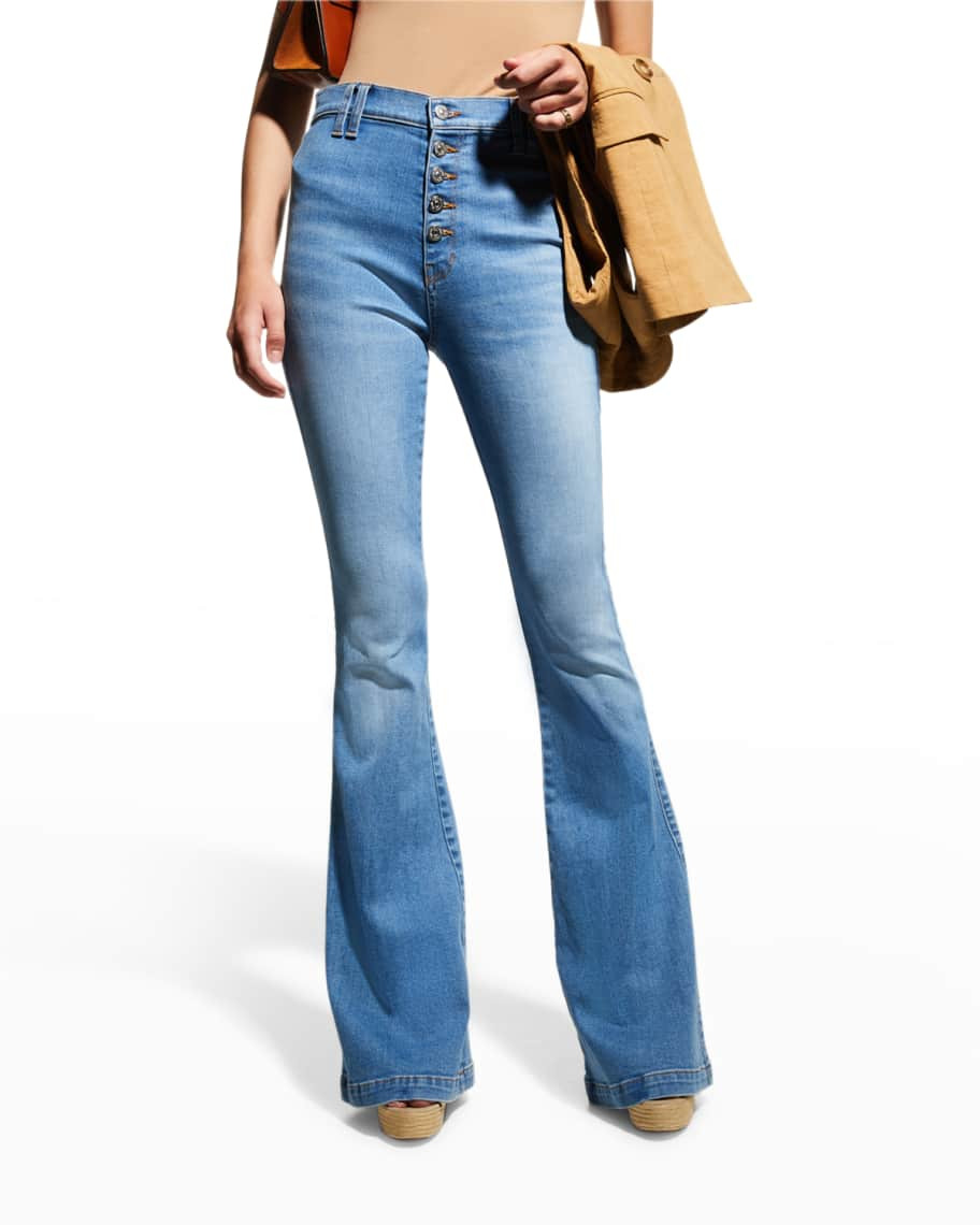Veronica Beard Jeans Sheridan High Rise Flare Leg Jeans | Neiman Marcus