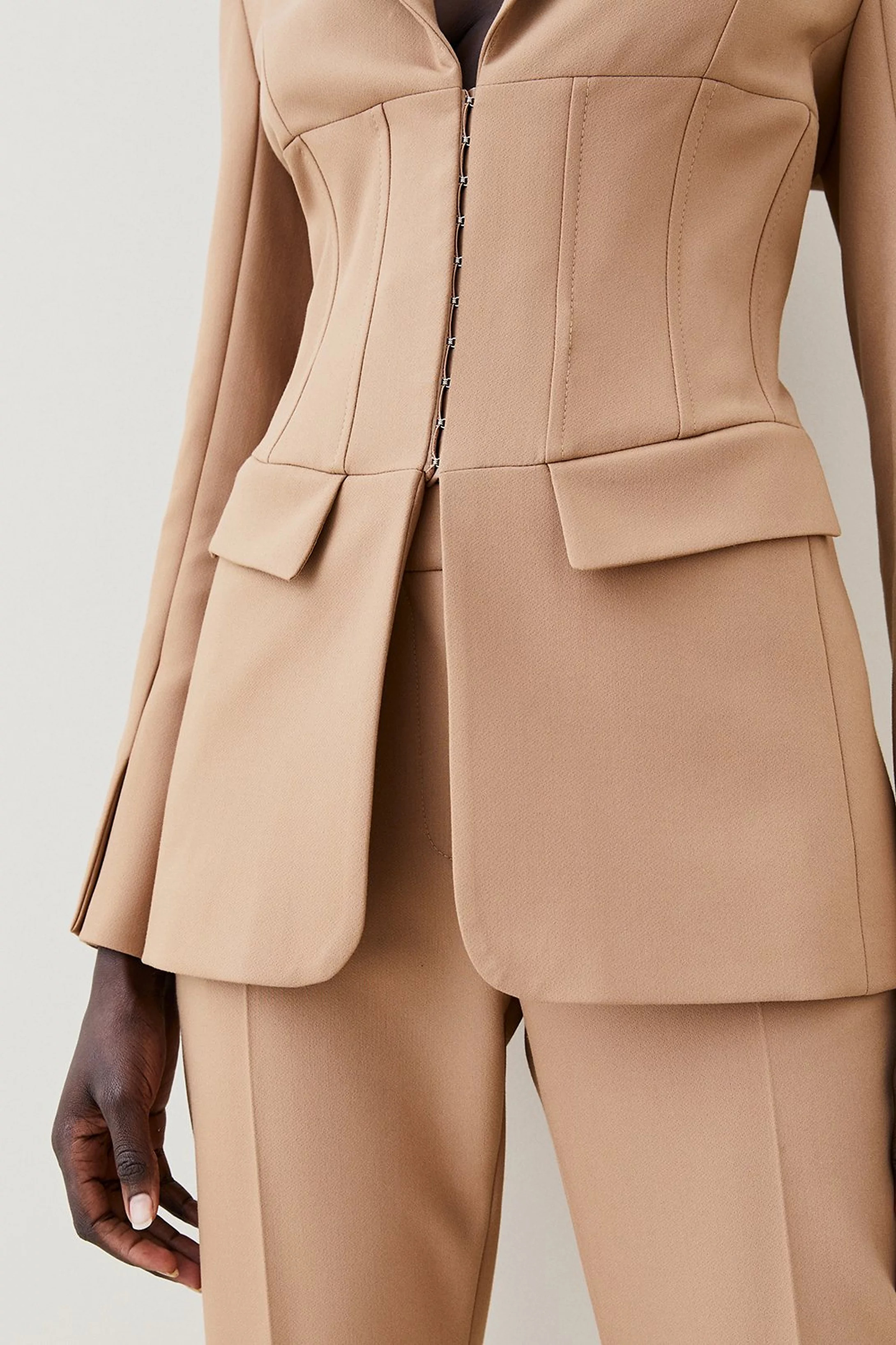Corset Waisted Blazer | Karen Millen UK & IE