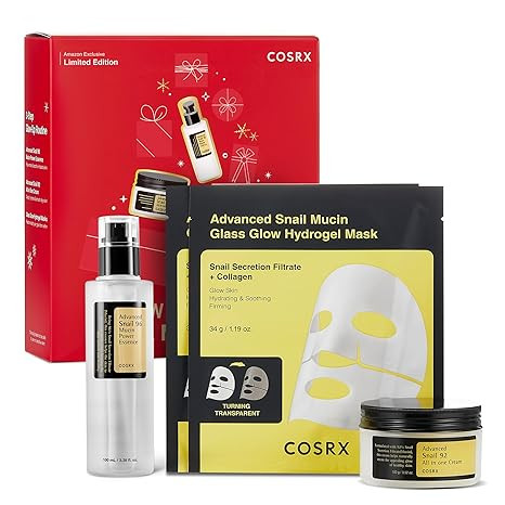 COSRX Snail Mucin Limited Holiday Gift Set with Snail Mucin Repairing Serum, Moisturizer & Collag... | Amazon (US)