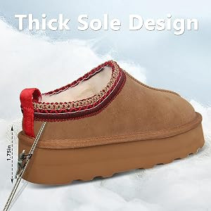 Women's Slippers Platform Mini Boots Short Ankle Boot Fur Fleece Lined Sneakers House slippers An... | Amazon (US)