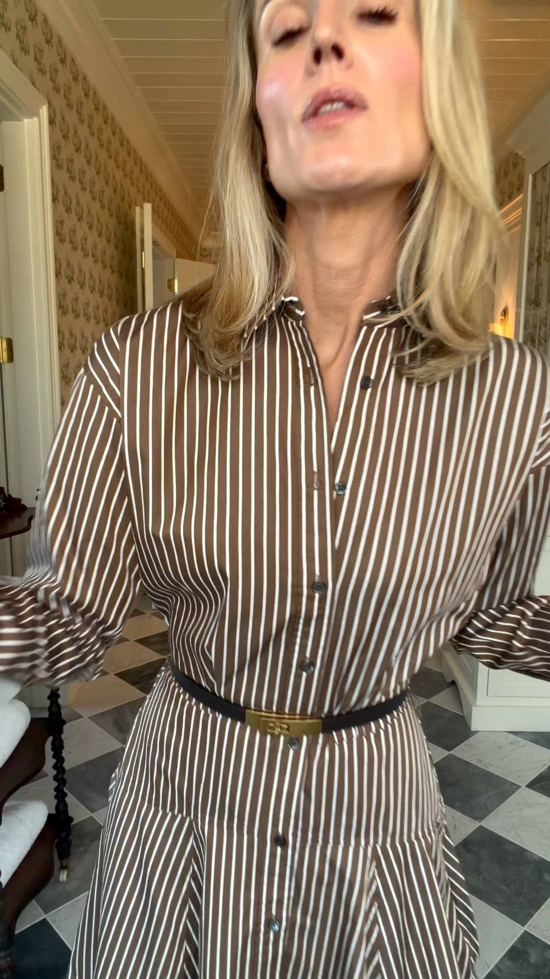 Absolutely love this dress. And I have a discount code for you, 15% off all full price items with code SARA15 through the end of February. Wearing a size 2 in the dress. 

#LTKOver40 #LTKootd #LTKTall