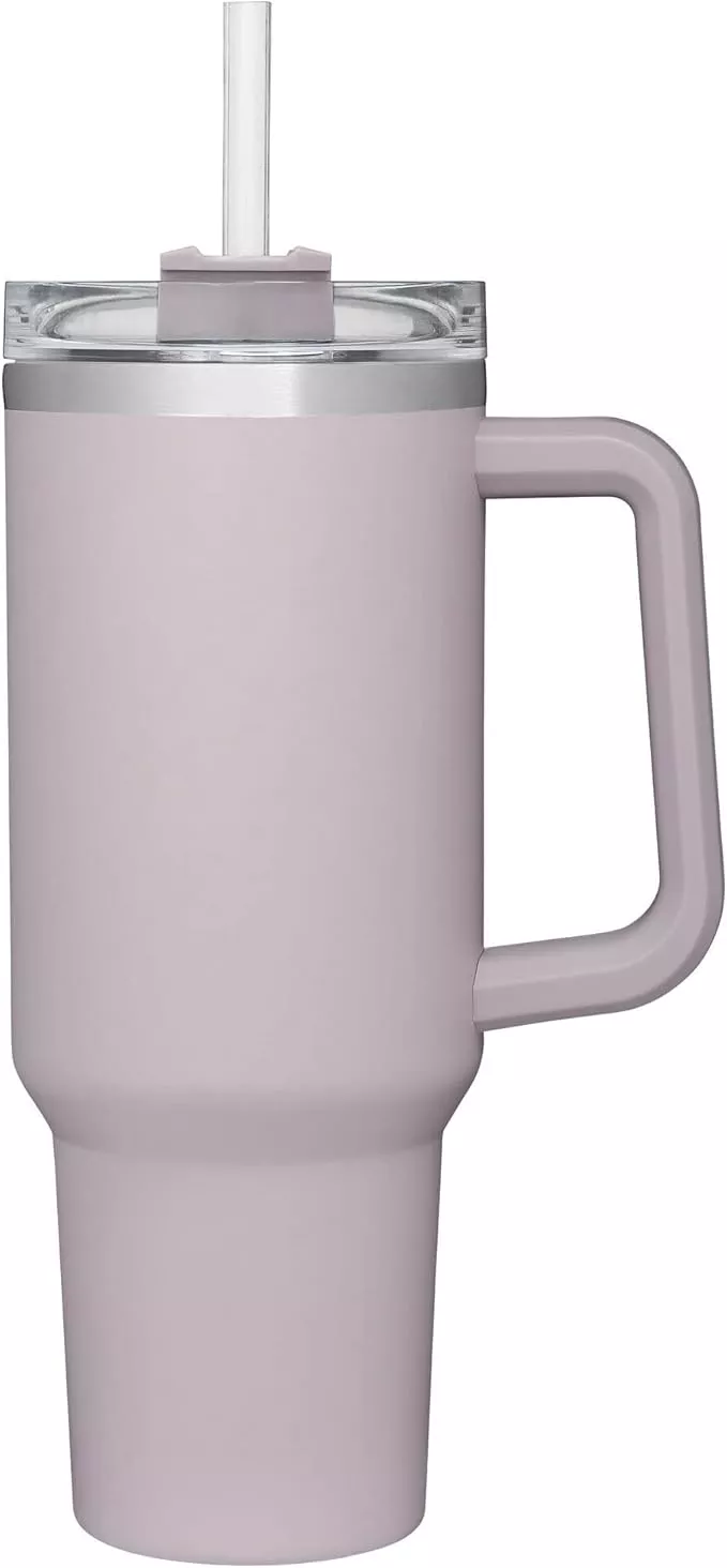 Bileeko 40 oz Tumbler with Handle and Straw Lid