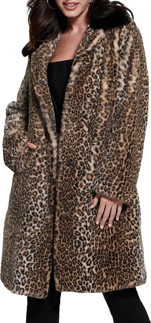 Petra Leopard Print Faux Fur Coat | Nordstrom