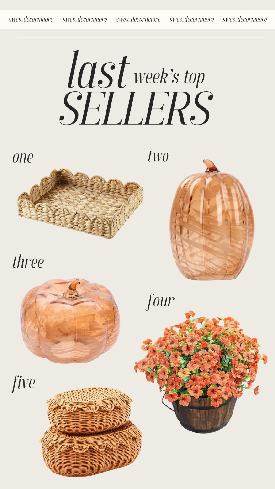 Last week’s Top Sellers are in and these are your most loved items! Everyone is loving the fall decor!

#LTKHome #LTKHoliday #LTKSeasonal