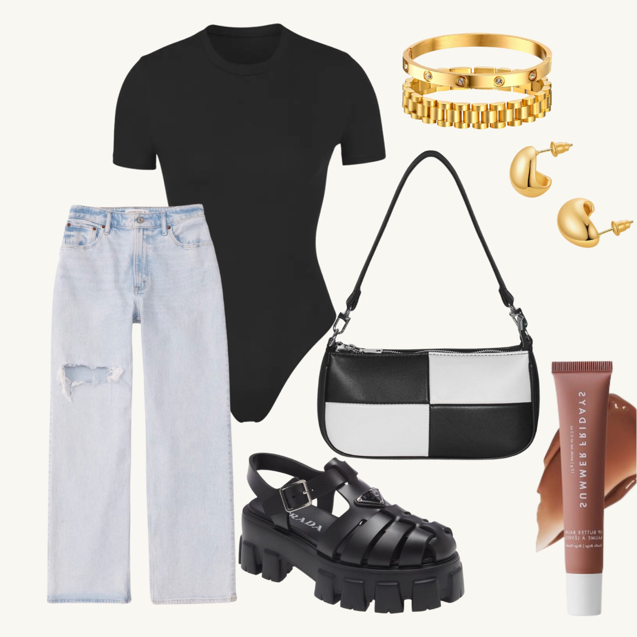 Black body suit
Distressed jeans
Black Fishermen’s 
Checkered purse 

⚡️everything linked!

cool mom outfit, cool mom fit, mom fit, easy ootd, easy outfit ideas , teacher fit, teacher outfit, funky outfit, fun outfit

#outfitinspo #outfit #outfitstyle #outfitoftheday #outfitideas #fashion #fashionstylist #personalstylist #fashionblogger #fashionista #fashionable #fashionstvle #stvleinspo #stvle #styleblogger #styleinspiration #stylefashion #styleblog #stylediary #womansfashion #womanslook #womanstyle #getthelook #lookbook #virtualstylist #virtualstyling #flatlay #flatlaystyle #zara #summer