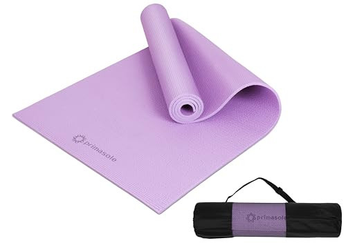 Primasole Yoga Mat with Carry Strap for Yoga Pilates Fitness and Floor Workout at Home and Gym 1/3 thick (Quartz Purple Color) PSS91NH010A | Amazon (US)