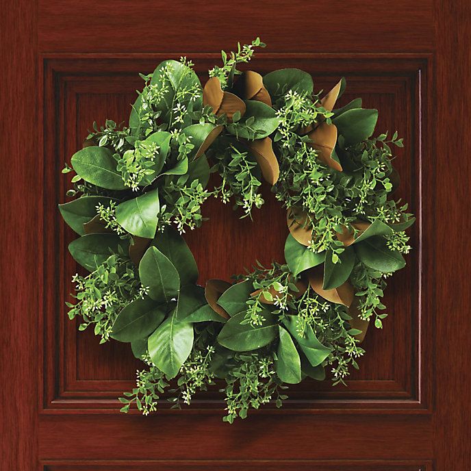 Magnolia & Boxwood Wreath | Frontgate | Frontgate