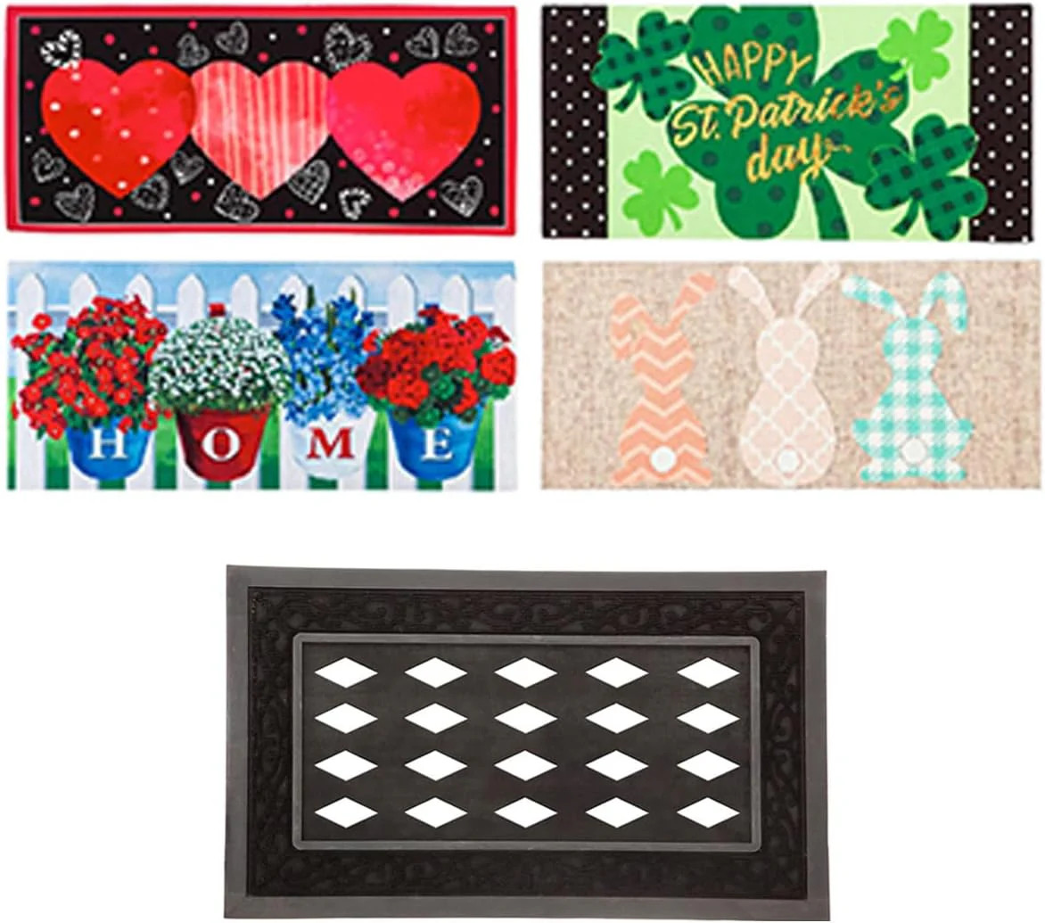 Sassafras Spring Summer Holiday Pastel Bunny Collection Set of 5 | My Evergreen | My Evergreen