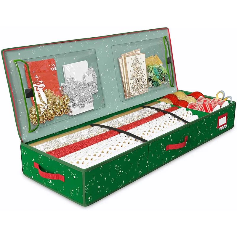 40'' H x 14'' W x 5'' D Christmas Gift Wrap Storage | Wayfair North America