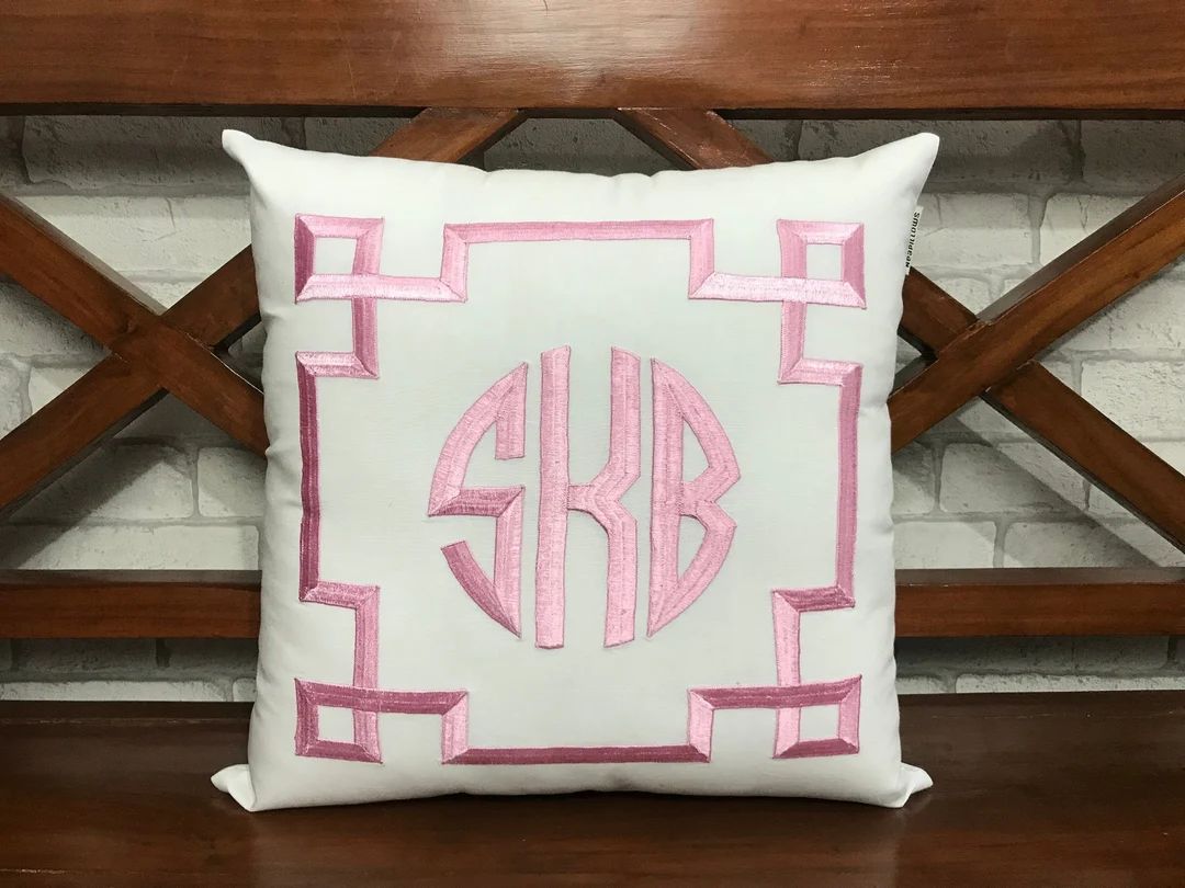 60% OFF Monogram Pillow, Wedding Gifts, Dorm Decor, Baby Birthday Gifts, Teen Monogrammed Pillow,... | Etsy (US)