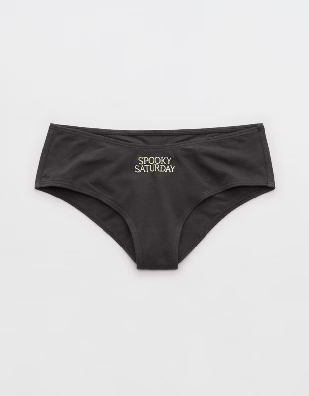 Superchill Cotton Ruched Cheeky Underwear | Aerie