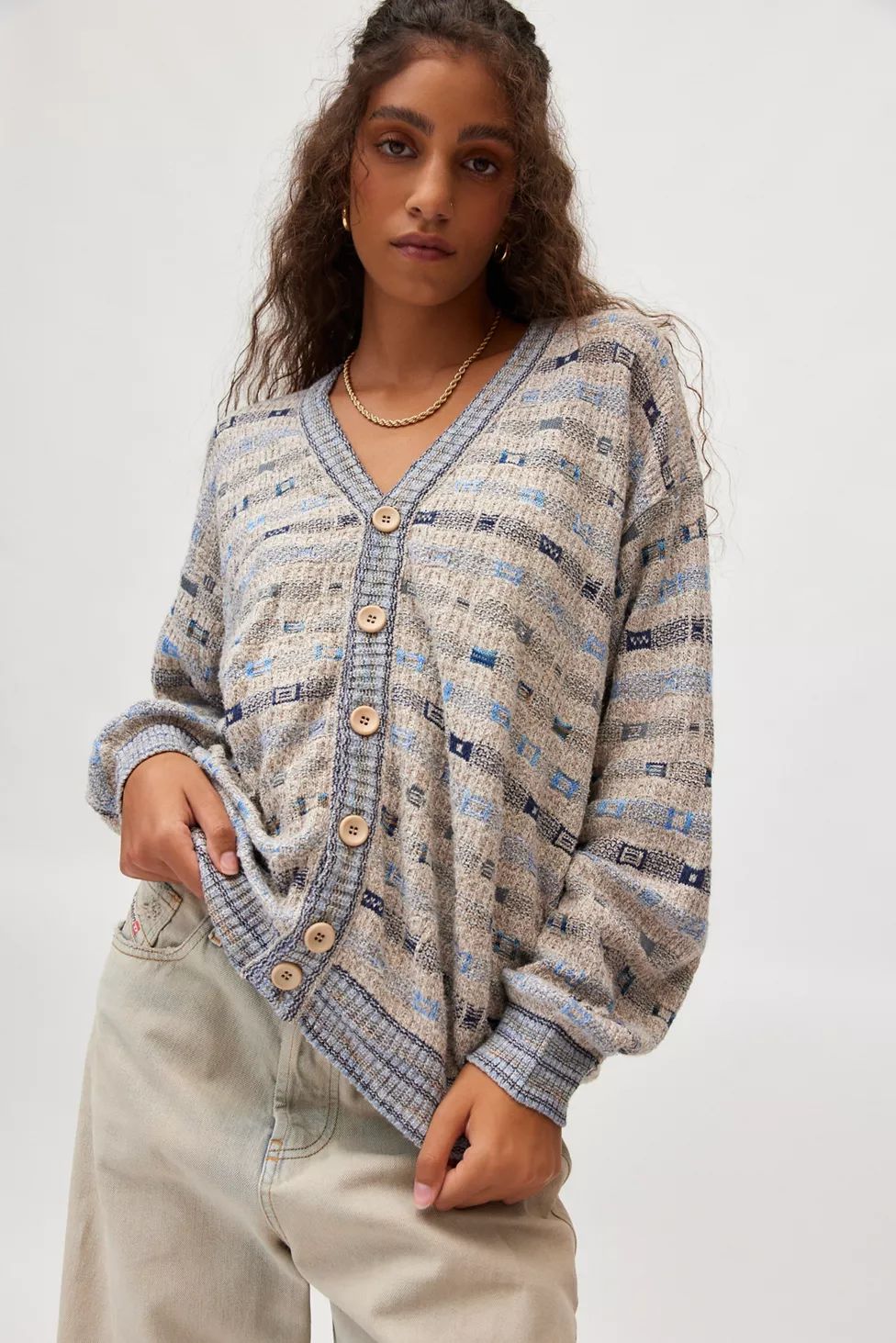 Urban Renewal Vintage Printed Cardigan | Urban Outfitters (US and RoW)