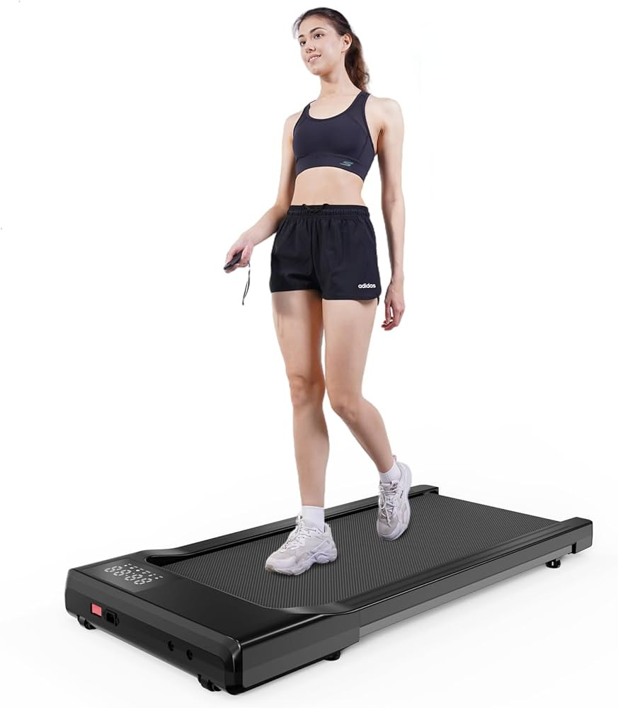 DeerRun 2025 Upgrade Walking Pad, Smart Under Desk Treadmill for Home Office, No-Assembly Treadmi... | Amazon (US)