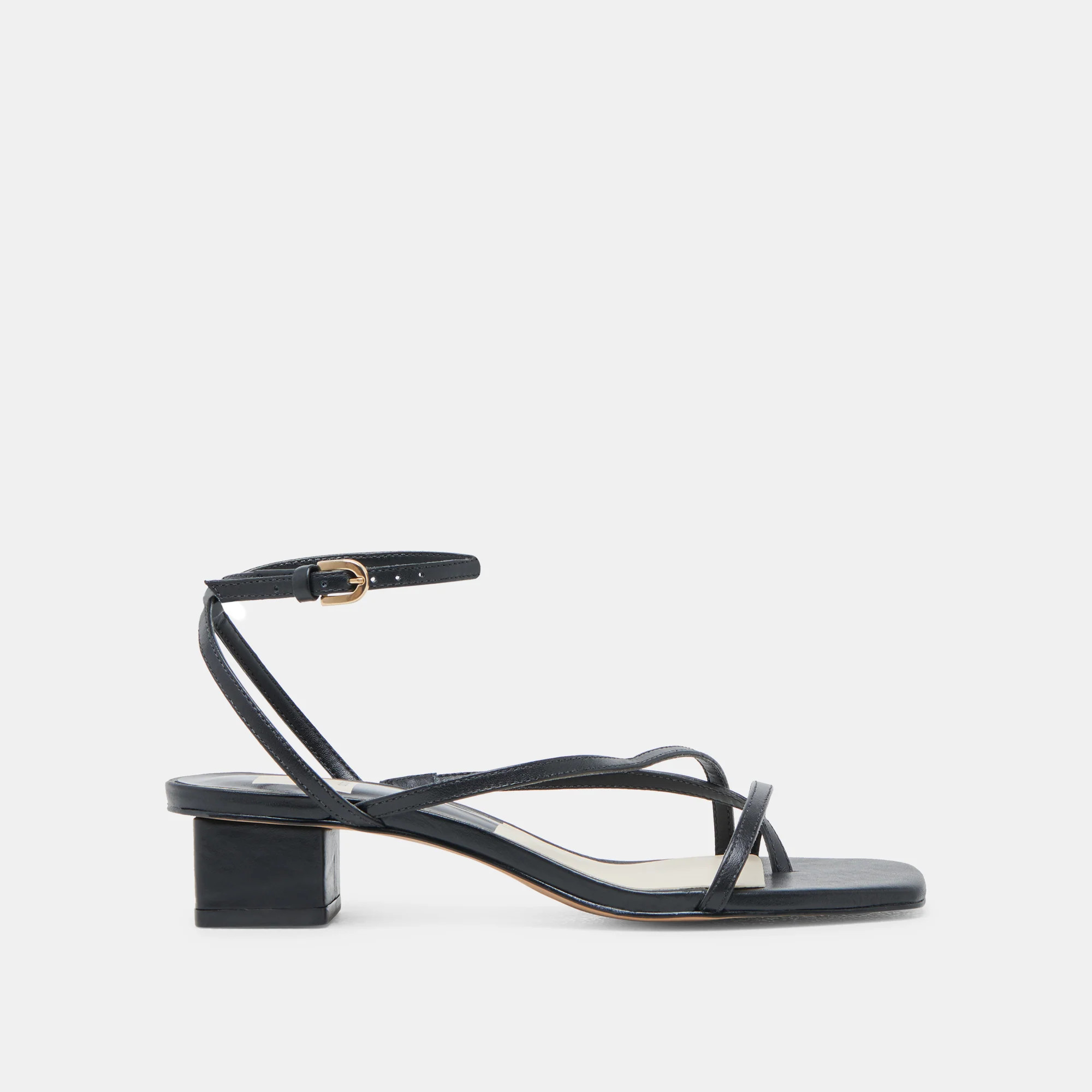 KARLOS SANDALS BLACK LEATHER | DolceVita.com