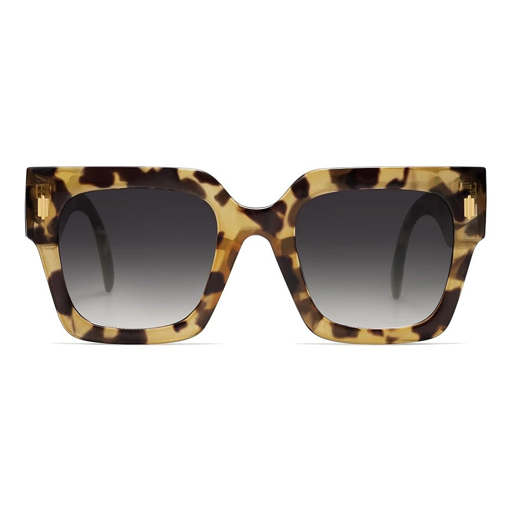 SOJOS Vintage Oversized Square Sunglasses for Women,Retro Womens Luxury Big Large Sun Glasses UV4... | Amazon (US)