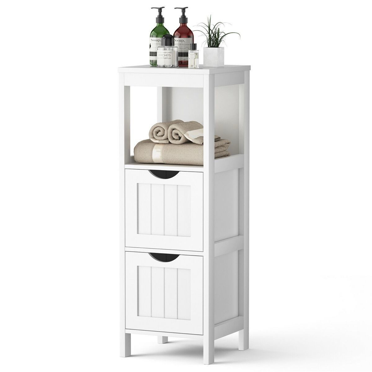 Maximize your bathroom space with this floor cabinet storage—compact, functional, and perfect for keeping your essentials organized while elevating your room’s style.”

#LTKStyleTip #LTKHome