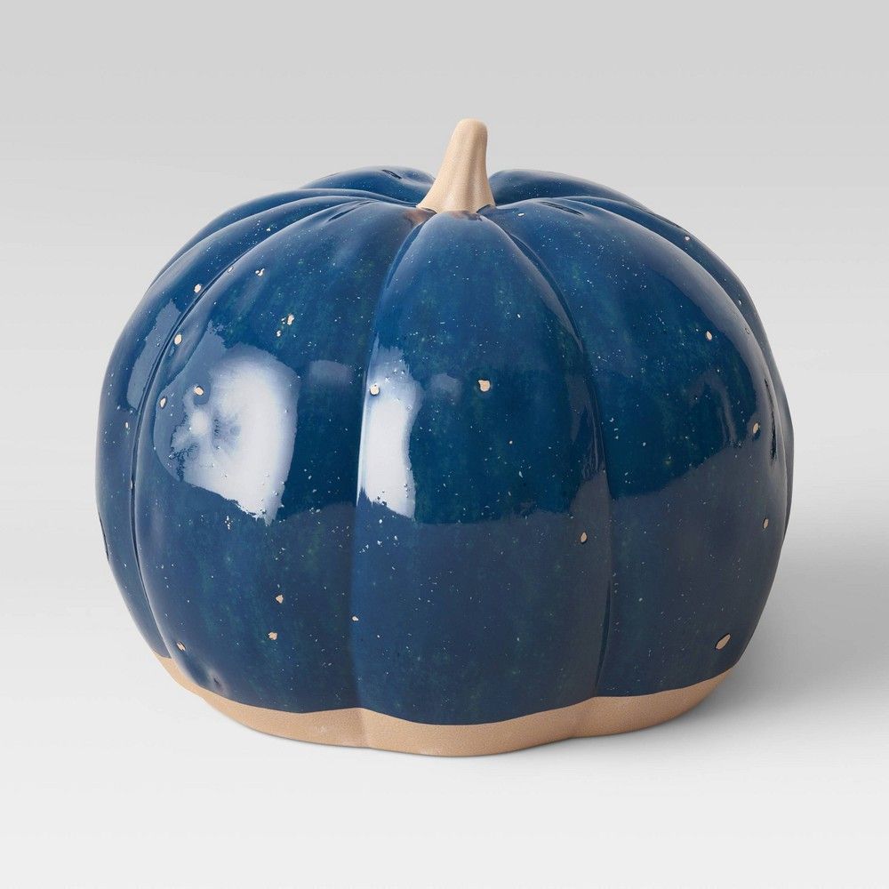 6.75" x 8" Decorative Ceramic Pumpkin - Threshold™ | Target