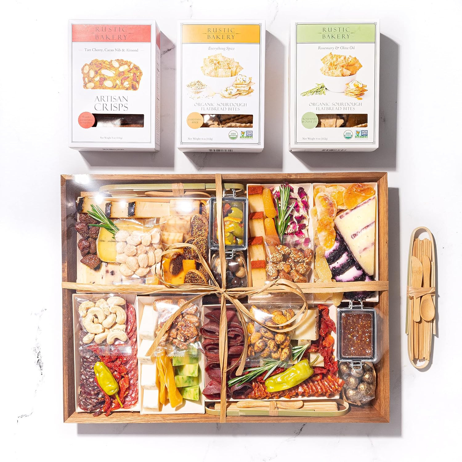Boarderie Arte Cheese & Charcuterie Board - Includes 35 hand-selected, artisan cheeses, meats, dr... | Amazon (US)