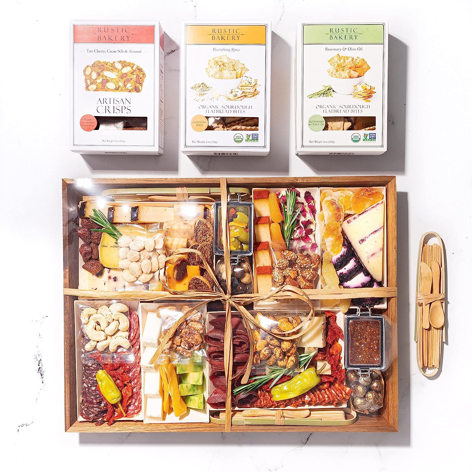Boarderie Arte Cheese & Charcuterie Board - Includes 35 hand-selected, artisan cheeses, meats, dr... | Amazon (US)