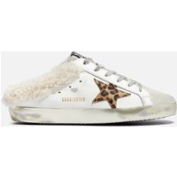 Golden Goose Superstar Sabot Shearling-Trimmed Leather Slip-On Trainers - UK 5 | Coggles (Global)