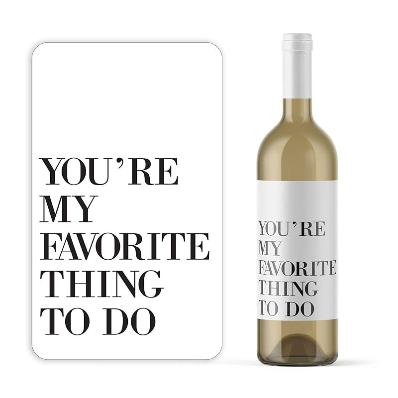 Naughty Activity Valentine's Day Custom Wine Label - Romance Infused V-Day Bottle Decal - Persona... | Amazon (US)
