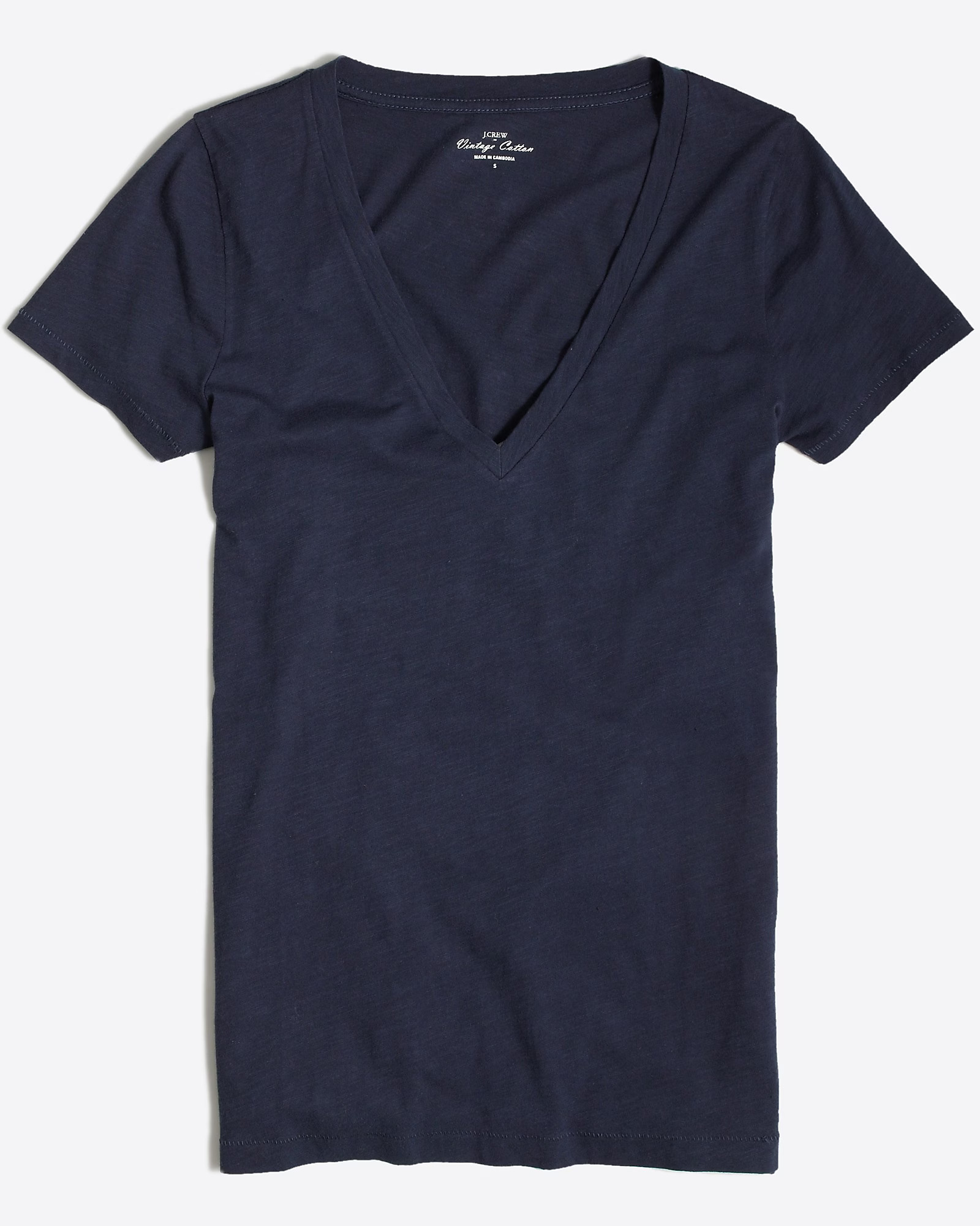 Vintage slub cotton V-neck tee | J.Crew Factory