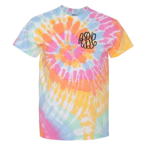 Monogrammed Tie Dye T-Shirt | United Monograms