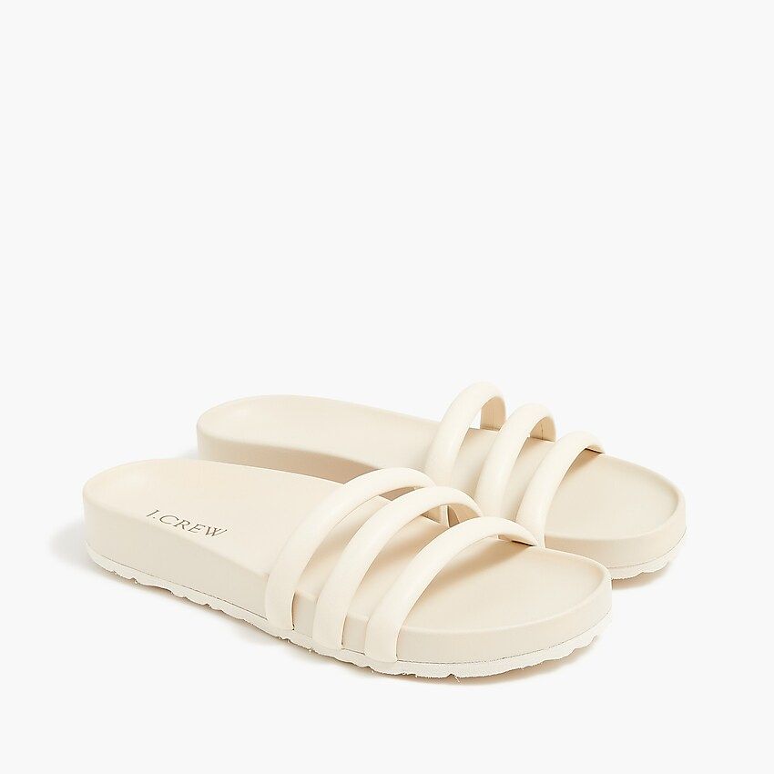 Three-strap slide sandals | J.Crew Factory