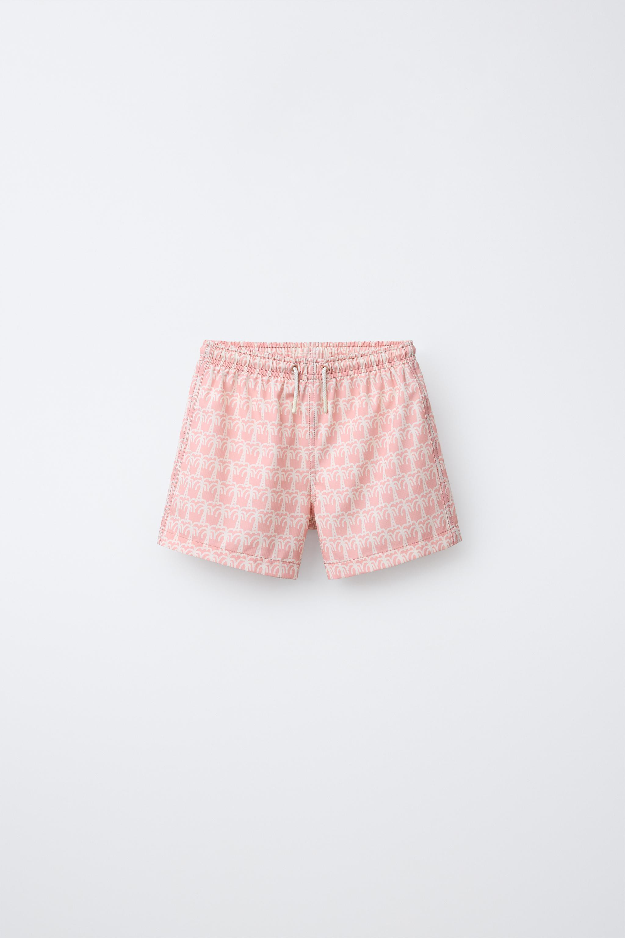 AGES 6-14 / PALM TREE SWIM SHORTS | Zara US