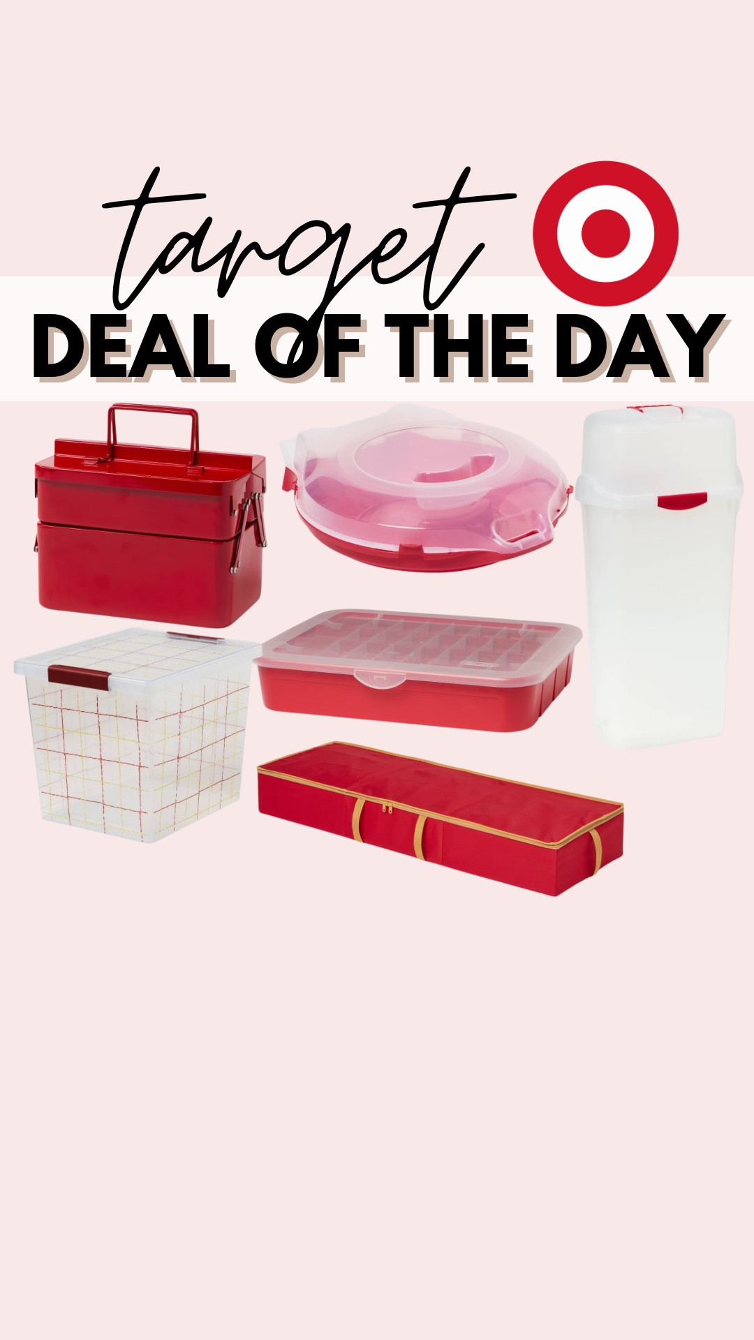 30% off Christmas storage 
Ornament storage
Gift wrap storage
Target finds 

#LTKHoliday #LTKHome #LTKSaleAlert