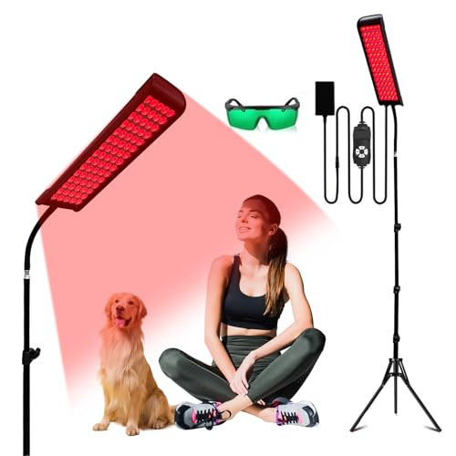 Red Light Therapy for Body and Face, cabpay Red Infrared Light Therapy Lamp with Stand Led 660nm Red Light-Therapy& 850nm Infrared Light Device for Face Knee Body, Skin Care at Home | Amazon (US)