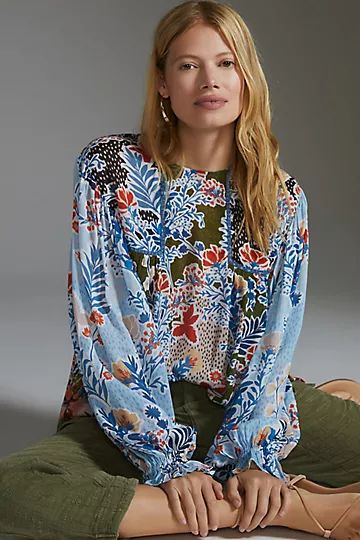 Bl-nk Miranda Peasant Blouse | Anthropologie (US)