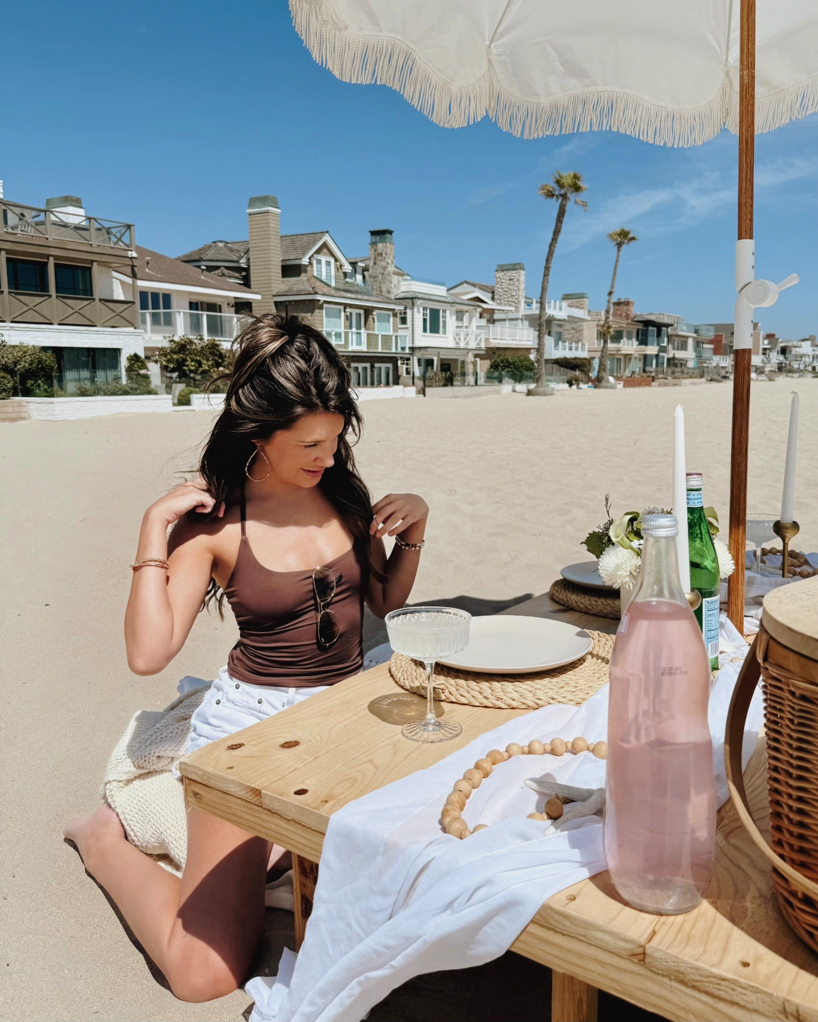 summer outfits, brown top, summer tops, jewelry, bracelets, pearls  

#LTKStyleTip #LTKSummerEdit #LTKFindsUnder100