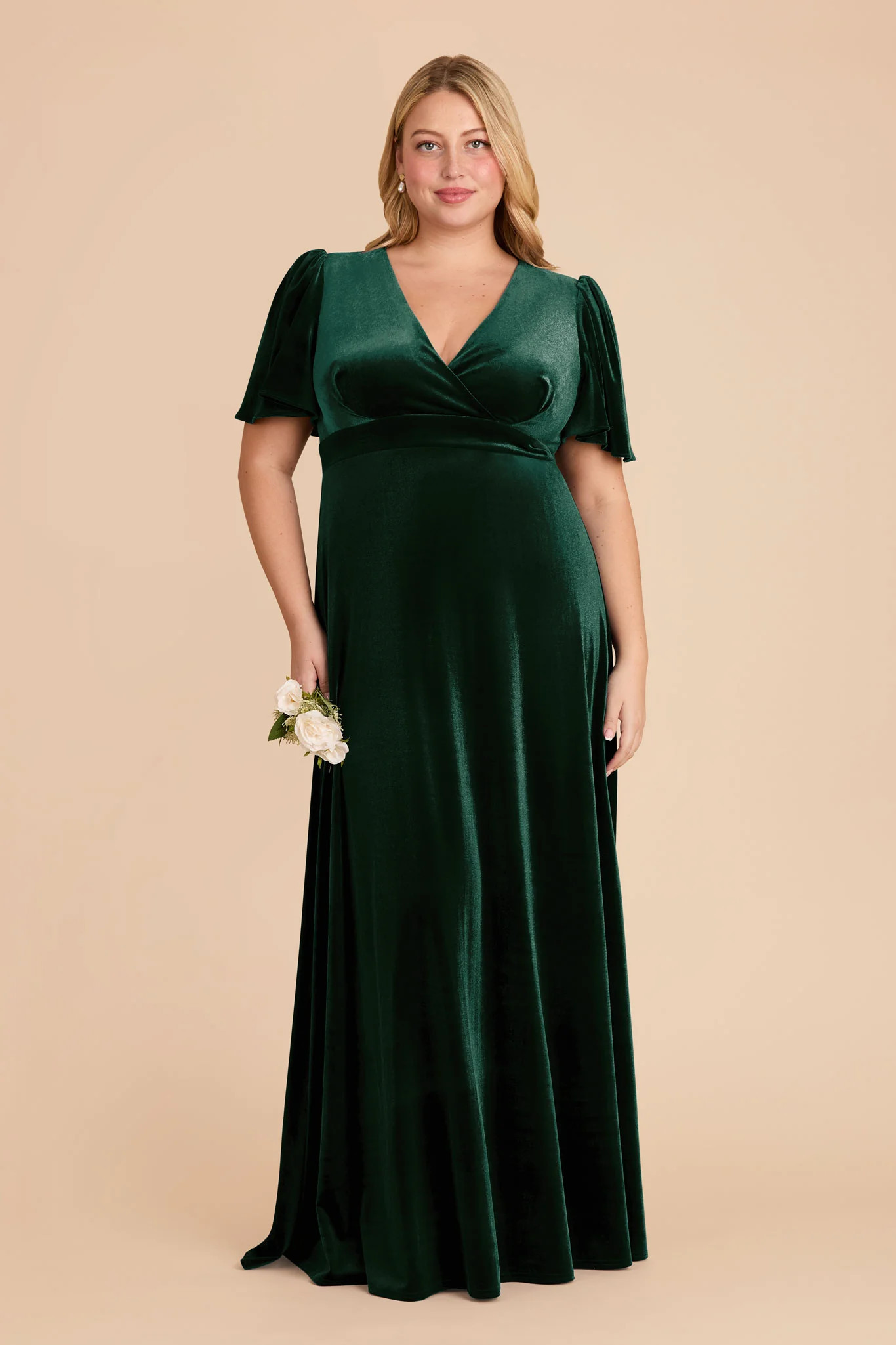 Emerald Bridesmaid Dress Velvet Size 1X Birdy Grey Marni | Birdy Grey