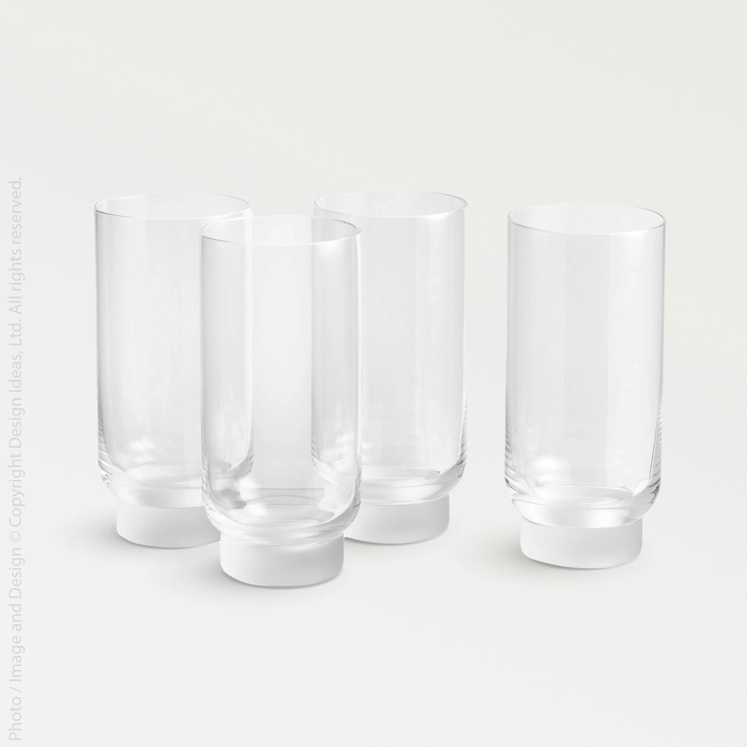 Bergen™ Fused Glass High Ball Glasses (set of 4) | Texxture Home