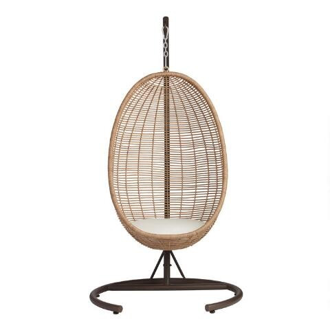 All Weather Wicker Maximus Outdoor Hanging Egg Chair | World Market