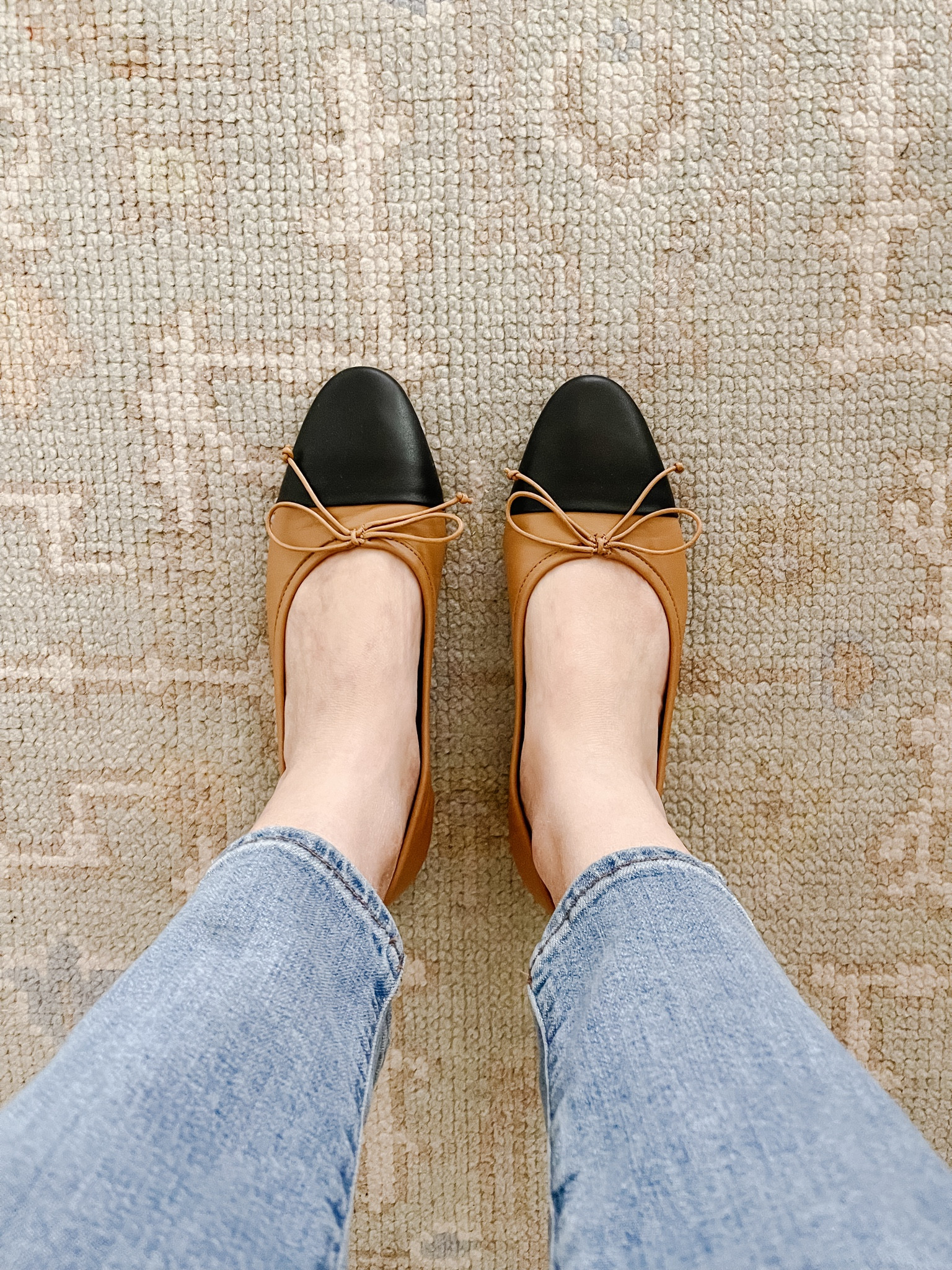 Classic cap toe ballet flats - Chanel lookalikes, Italian leatherr

#LTKover40 #LTKshoecrush #LTKmidsize