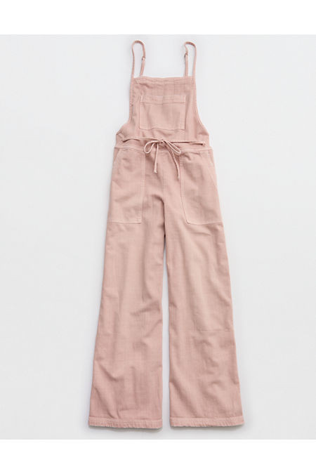 Aerie Lace Through Overall Women's Warm Pink XXS | American Eagle Outfitters (US & CA)