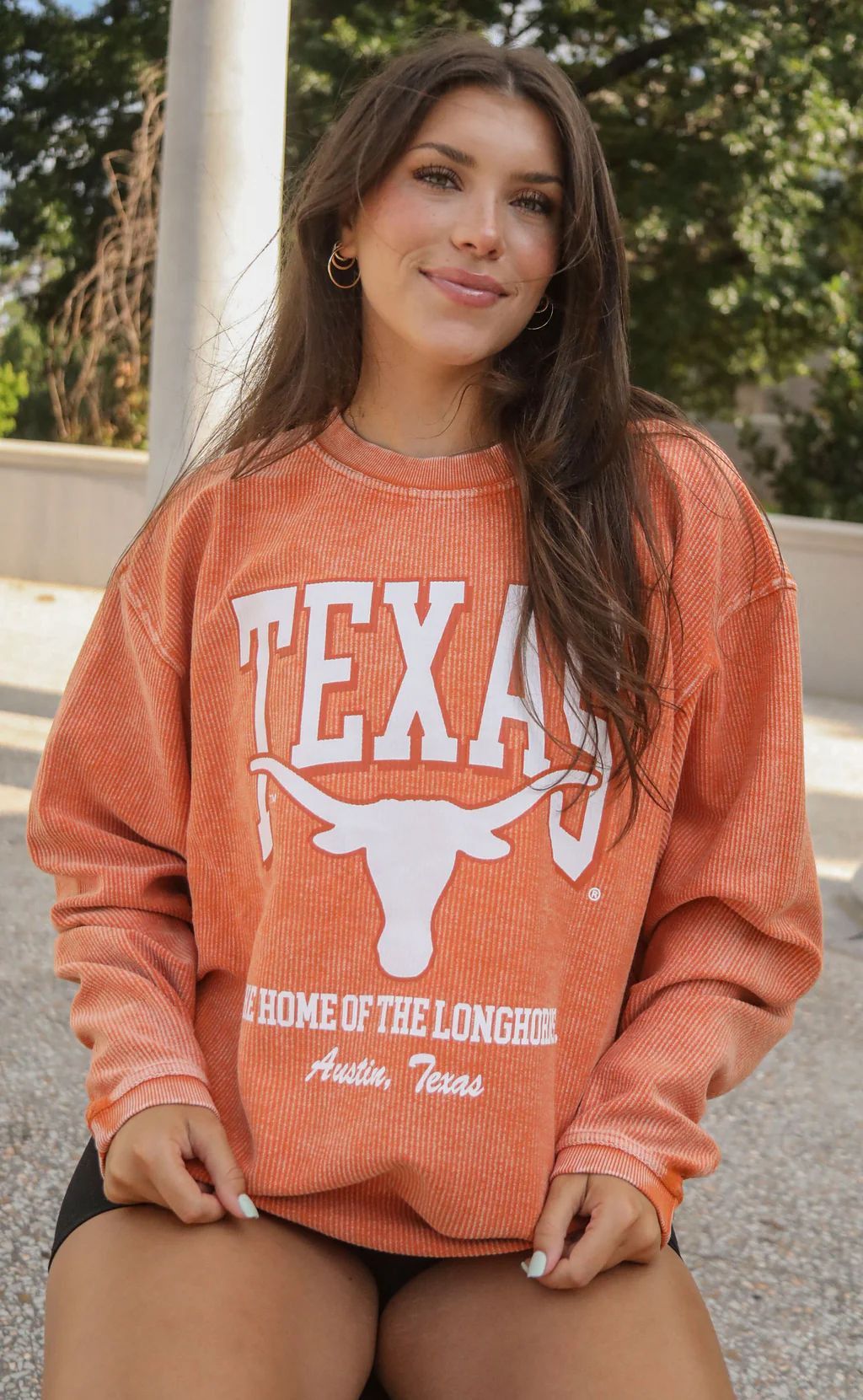 charlie southern: university of texas mascot corded sweatshirt | RIFFRAFF