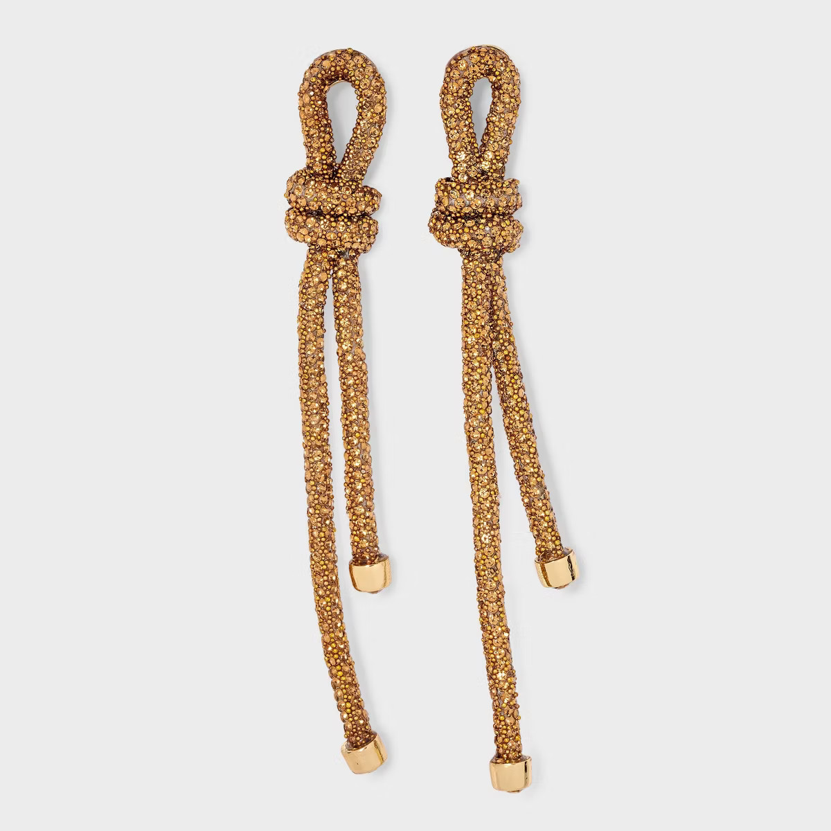 Post Linear Knotted Rope Stones Earrings - A New Day™ | Target