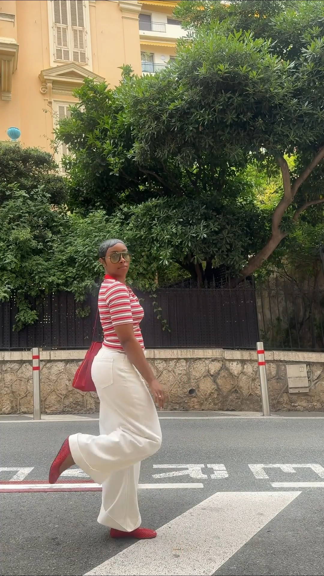 Retro vibes, modern flair ✨ Stripes, whites, and a pop of red — this look is serving effortless chic. Shop the full fit on LTK! ❤️👟👜 #LTKstyle #StreetStyle #EffortlessChic

#LTKstyletip #LTKspring #LTKuk