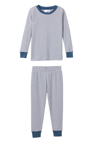 Kids Long-Long Set in Classic Navy | Lake Pajamas