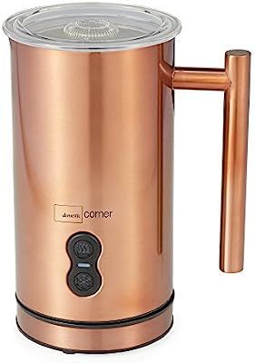 Domestic Corner Milk Frother, Electric Stainless Steel Steamer, Hot or Cold Milk Foam, Latte, Cap... | Amazon (US)