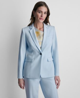 Women's Long-Sleeve One-Button Blazer | Macy's
