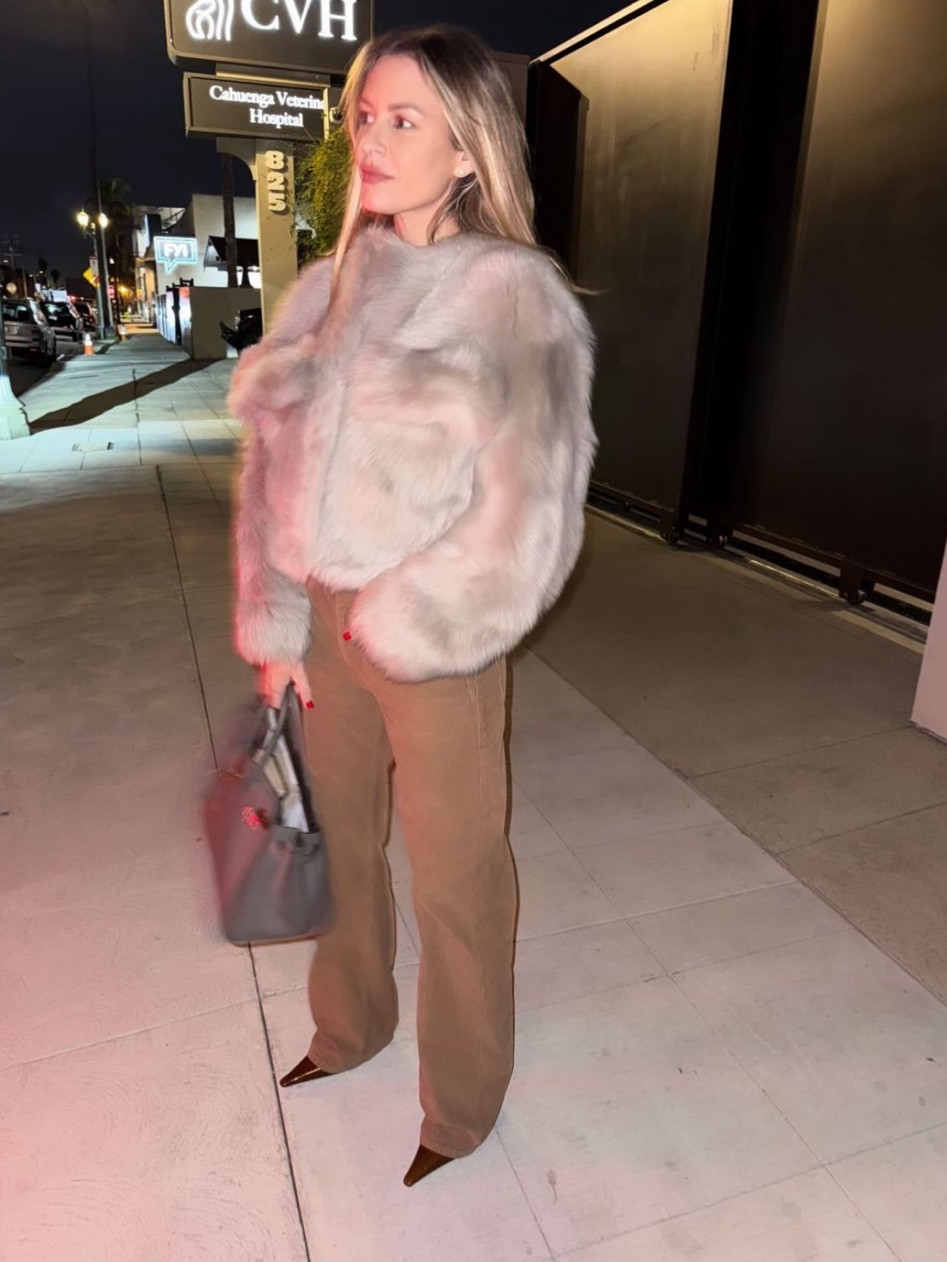 Outfit of the night 🤎 Linked my Bottega jacket in two different colors