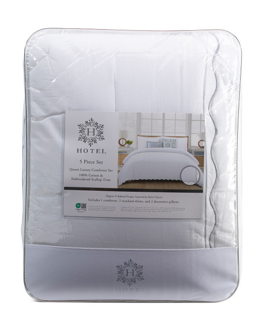 5pc Scalloped Edge Comforter Set | TJ Maxx