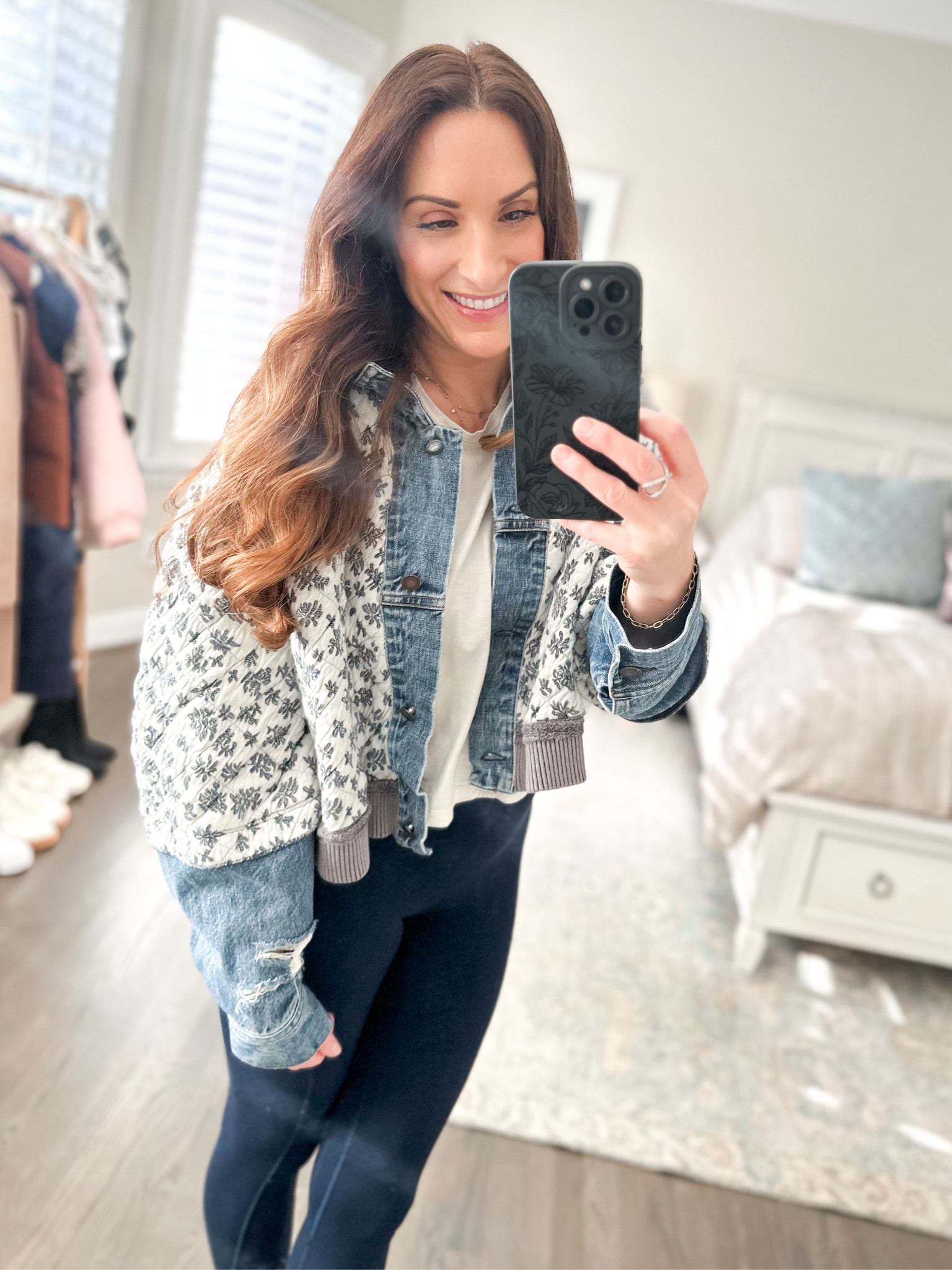 Effortlessly chic and perfect for everyday! This mixed-material quilted jacket from Free People combines ditsy florals and denim for the ultimate casual-cool vibe. It’s lightweight yet cozy, making it a great layering piece for running errands or casual outings. 

#OOTD #FreePeopleStyle #CasualChic #LayeringGoals #LTKUnder100”

#LTKOver40 #LTKFitness #LTKStyleTip